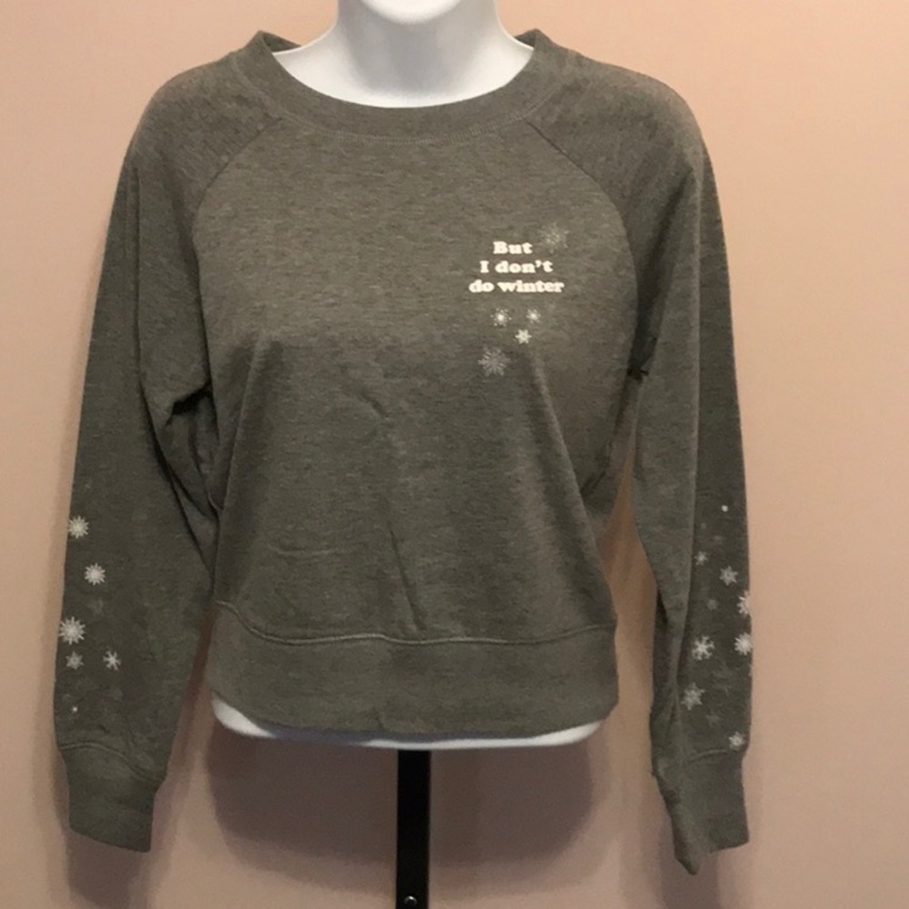 Live Love Dream Aeropostale But I don’t do winter Cropped Sweatshirt